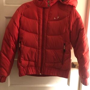 Women's Red Puffer Jacket